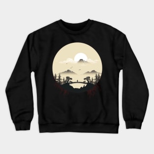 Eternal Temptation: The City of Bansai and the Breath of Volcanoes Crewneck Sweatshirt